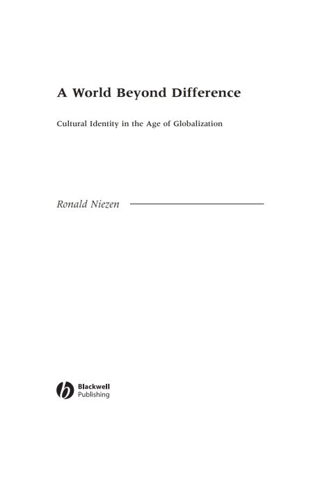 Cover image for book A World Beyond Difference