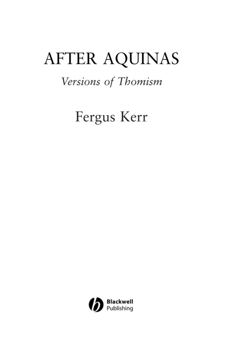 Cover image for book After Aquinas
