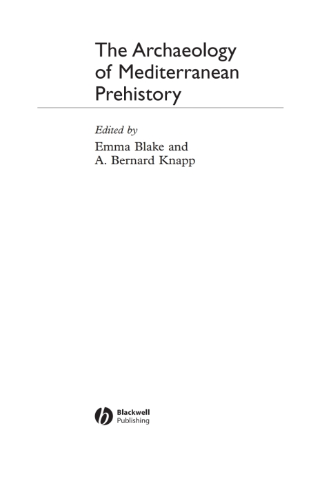 Cover image for book The Archaeology of Mediterranean Prehistory