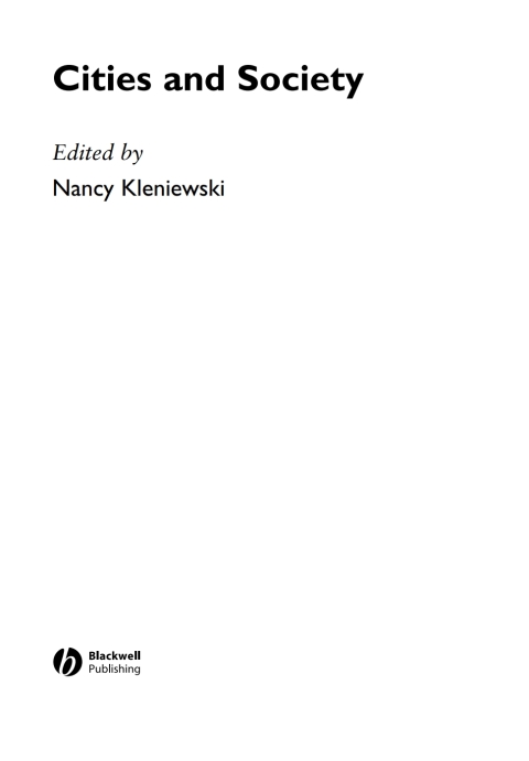 Cover image for book Cities and Society