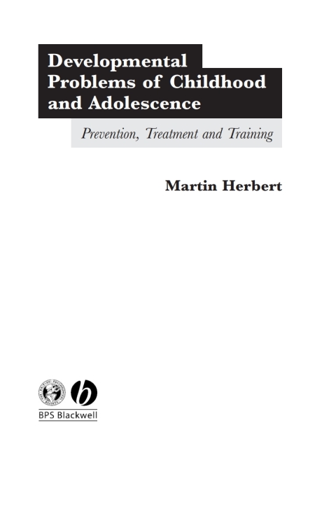 Developmental Problems of Childhood and Adolescence 