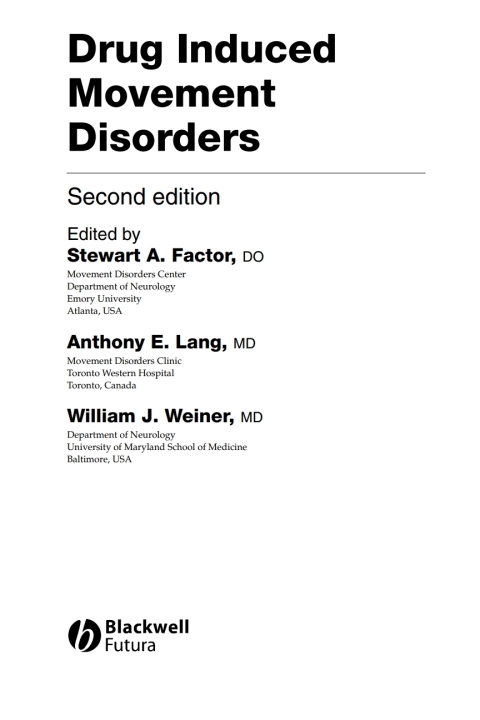 Cover image for book Drug Induced Movement Disorders