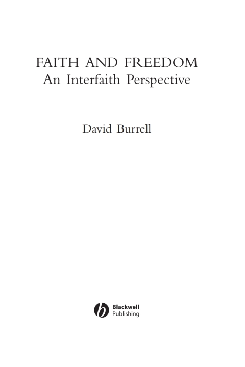 Cover image for book Faith and Freedom