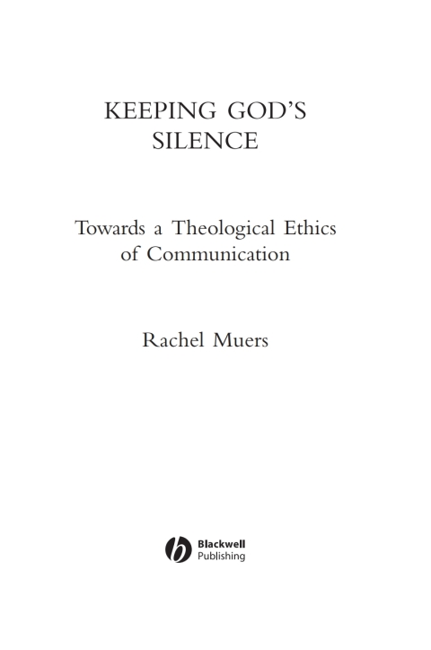 Cover image for book Keeping God's Silence