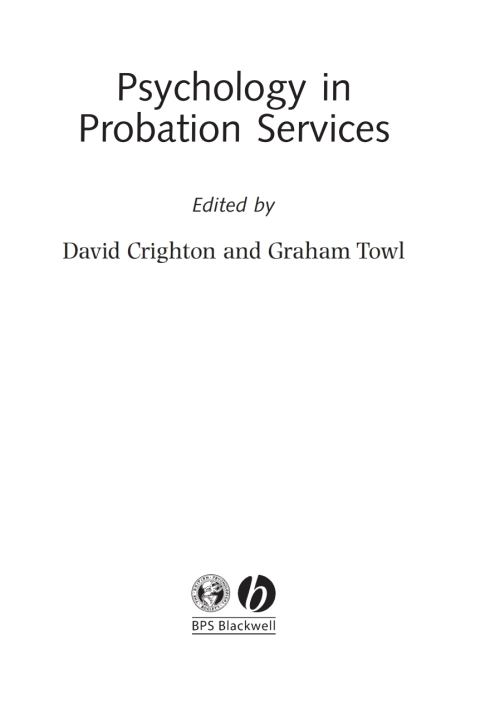 Cover image for book Psychology in Probation Services