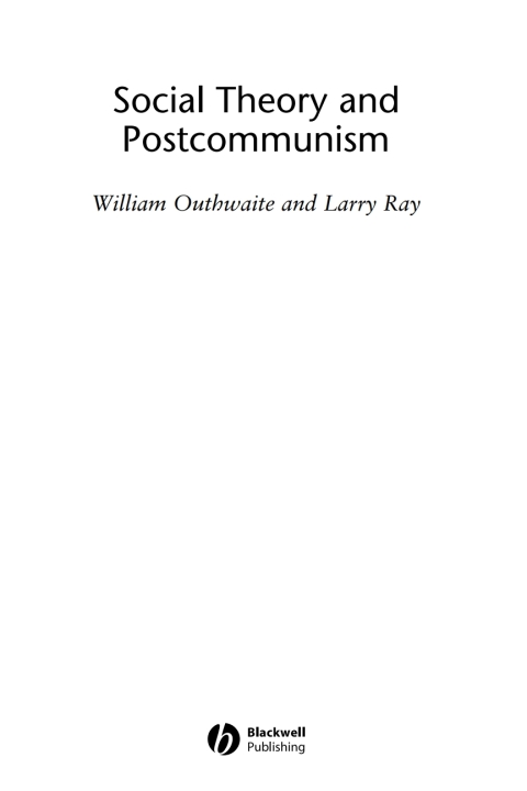 Cover image for book Social Theory and Postcommunism