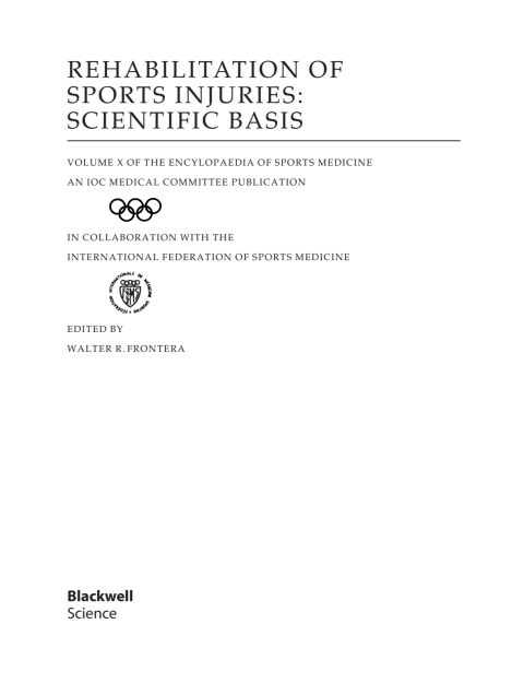 Cover image for book Rehabilitation of Sports Injuries