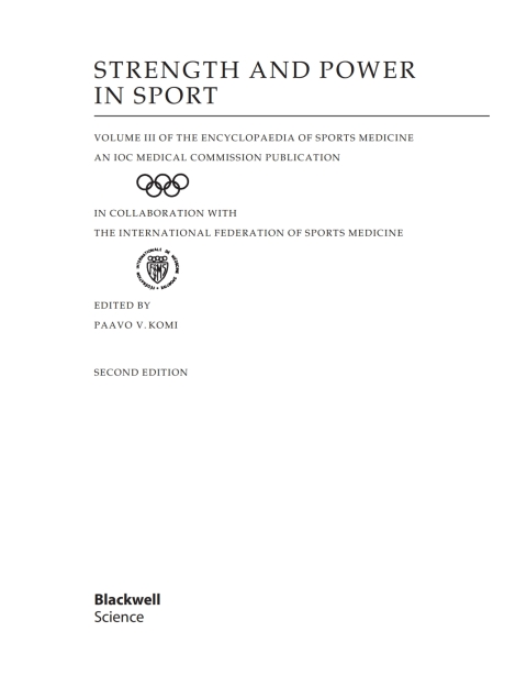 Cover image for book Strength and Power in Sport