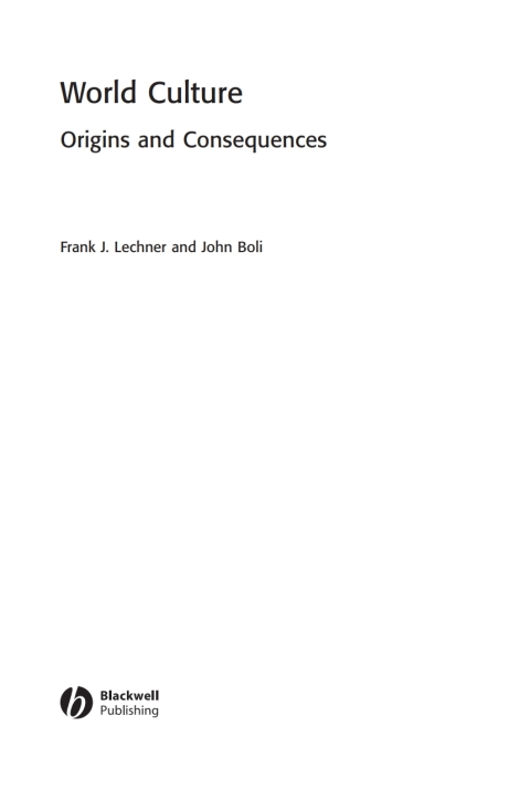 Cover image for book World Culture