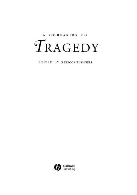 Cover image for book A Companion to Tragedy