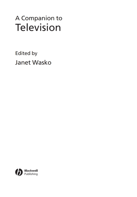 Cover image for book A Companion to Television