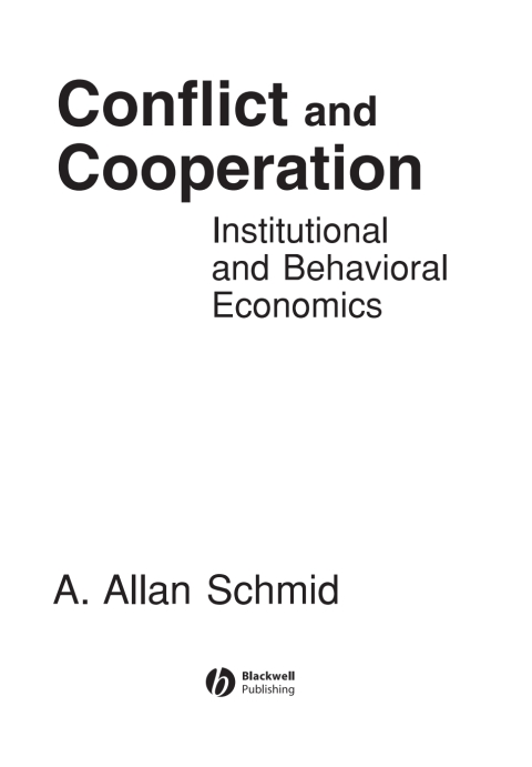 Conflict and Cooperation 