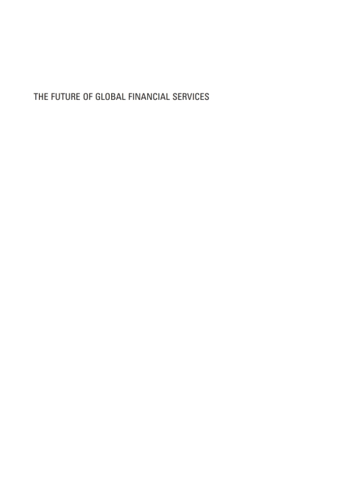 Cover image for book The Future of Global Financial Services