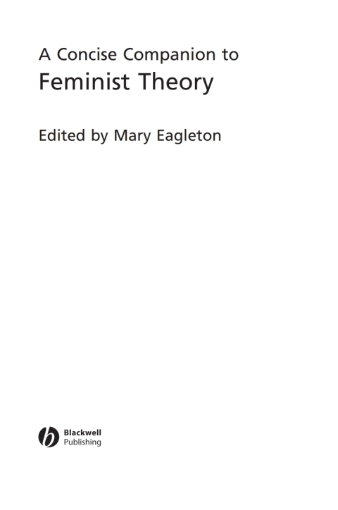 Cover image for book A Concise Companion to Feminist Theory