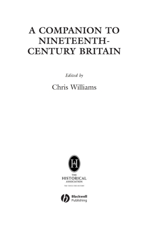 A Companion to Nineteenth-Century Britain