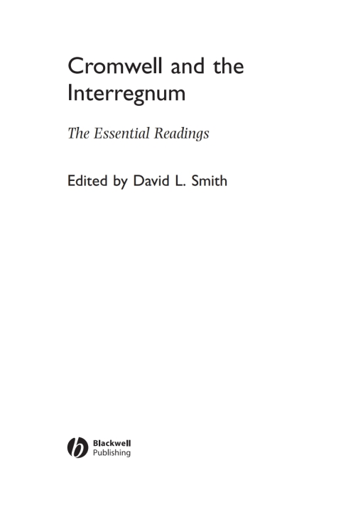 Cover image for book Cromwell and the Interregnum