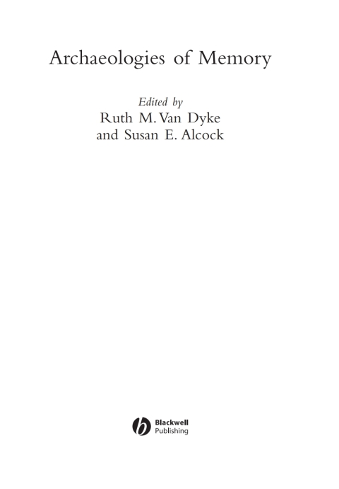 Archaeologies of Memory 