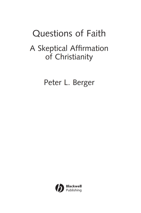 Cover image for book Questions of Faith