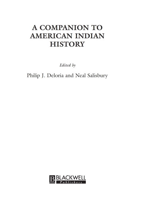 A Companion to American Indian History 