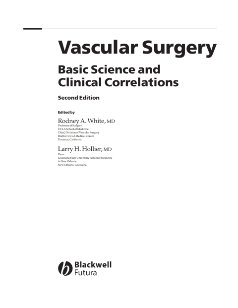 Cover image for book Vascular Surgery