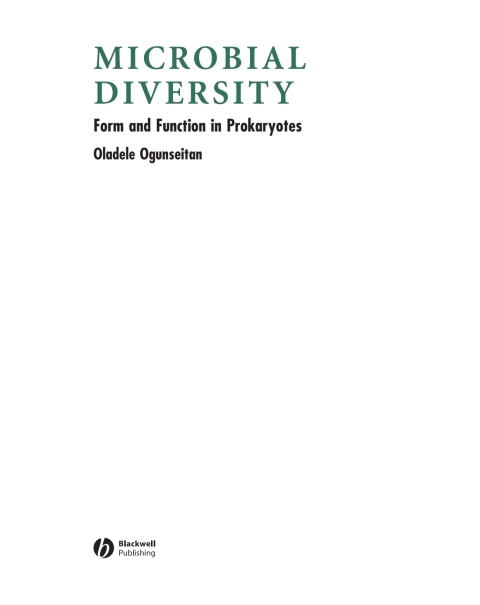Cover image for book Microbial Diversity