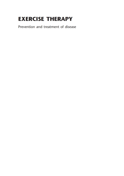 Cover image for book Exercise Therapy