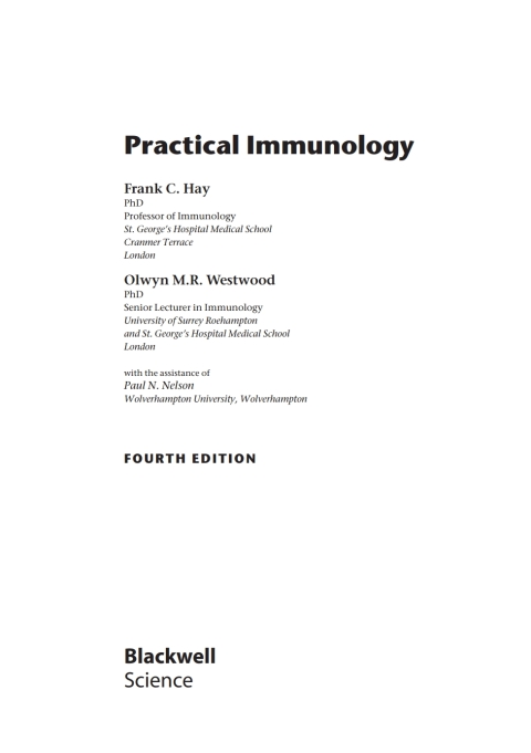 Cover image for book Practical Immunology