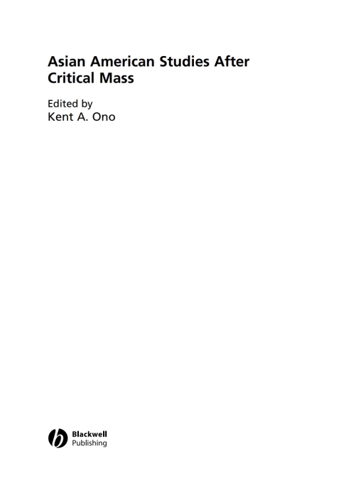 Cover image for book Asian American Studies After Critical Mass