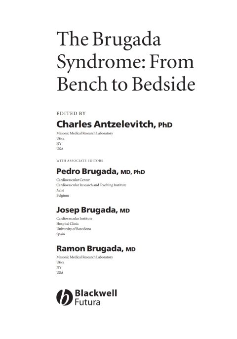 Cover image for book The Brugada Syndrome