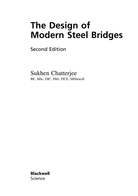 Cover image for book The Design of Modern Steel Bridges