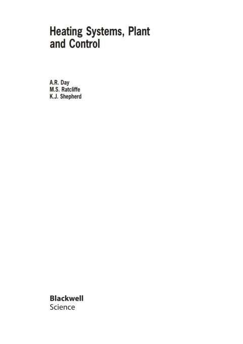 Heating Systems, Plant and Control 