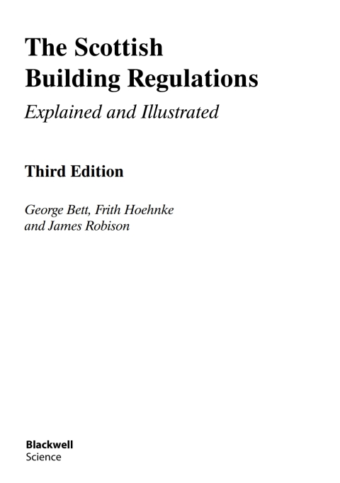 Cover image for book The Scottish Building Regulations