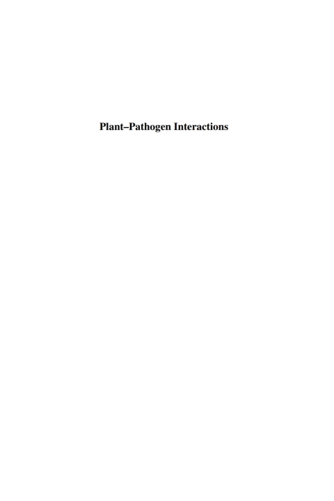 Cover image for book Annual Plant Reviews, Plant-Pathogen Interactions