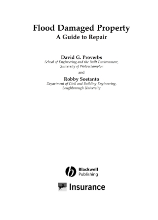 Flood Damaged Property: A Guide to Repair