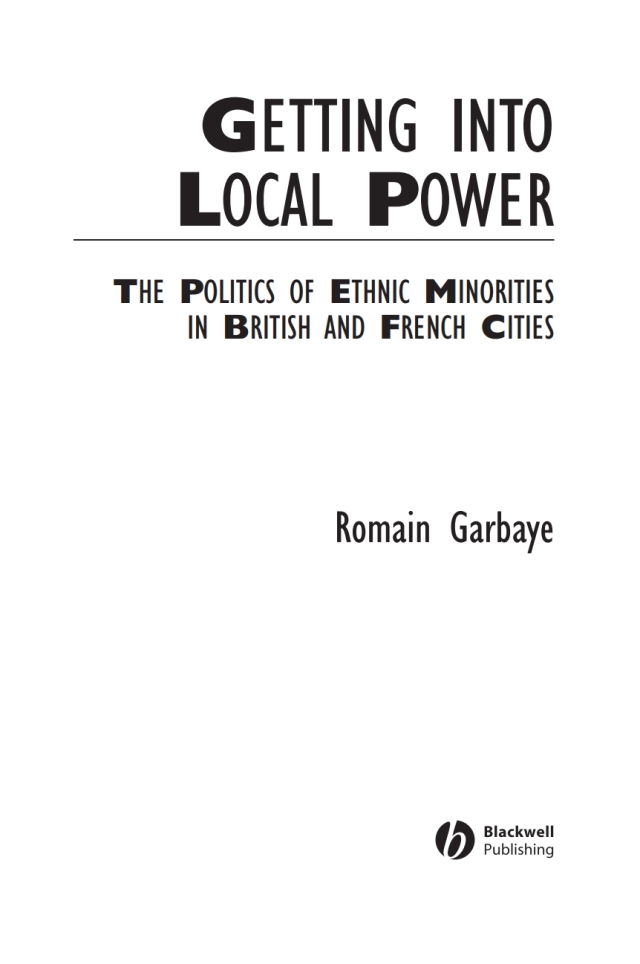 Getting Into Local Power