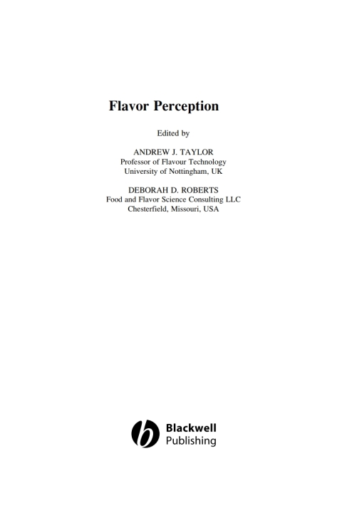 Flavor Perception 