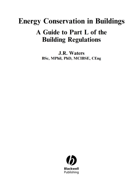 Cover image for book Energy Conservation in Buildings
