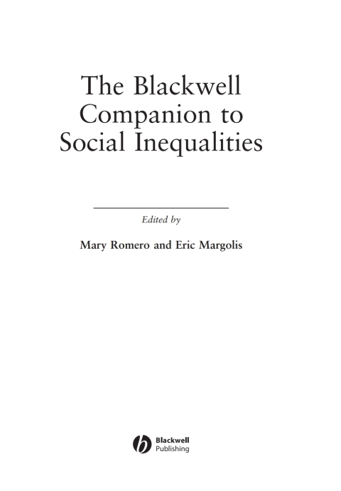 The Blackwell Companion to Social Inequalities 