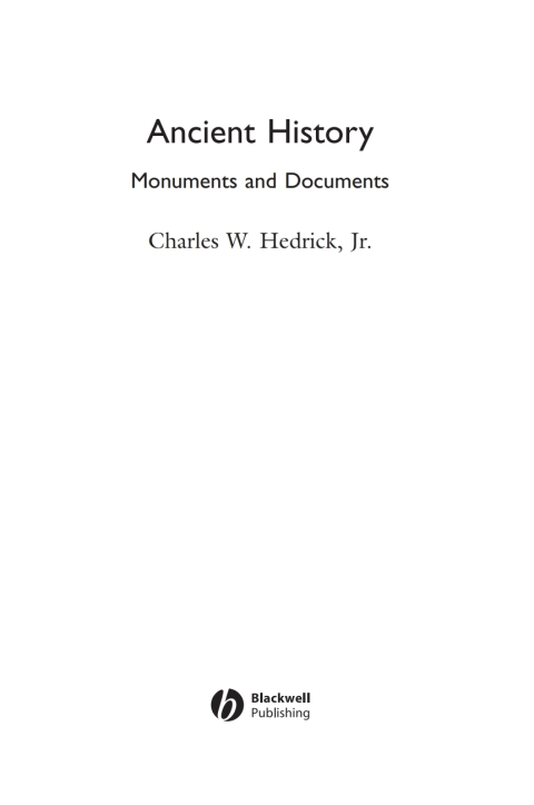 Cover image for book Ancient History