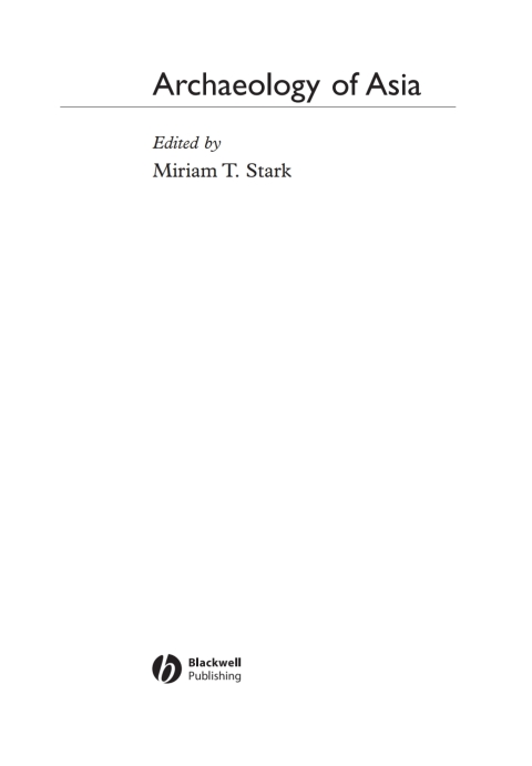Cover image for book Archaeology of Asia