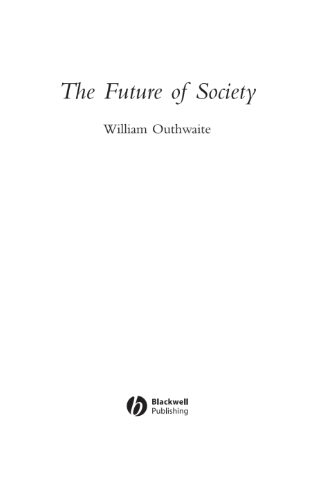 Cover image for book The Future of Society