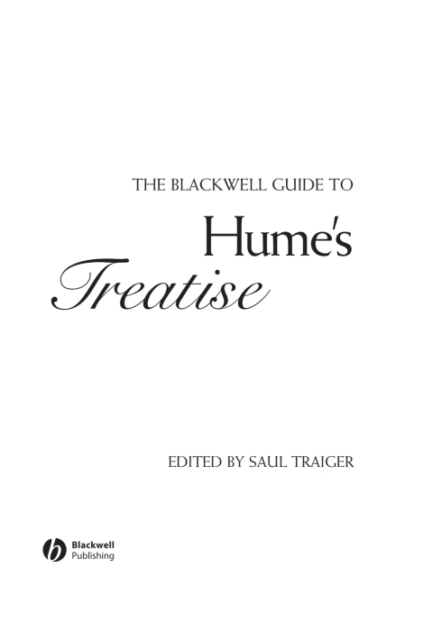Cover image for book The Blackwell Guide to Hume's Treatise