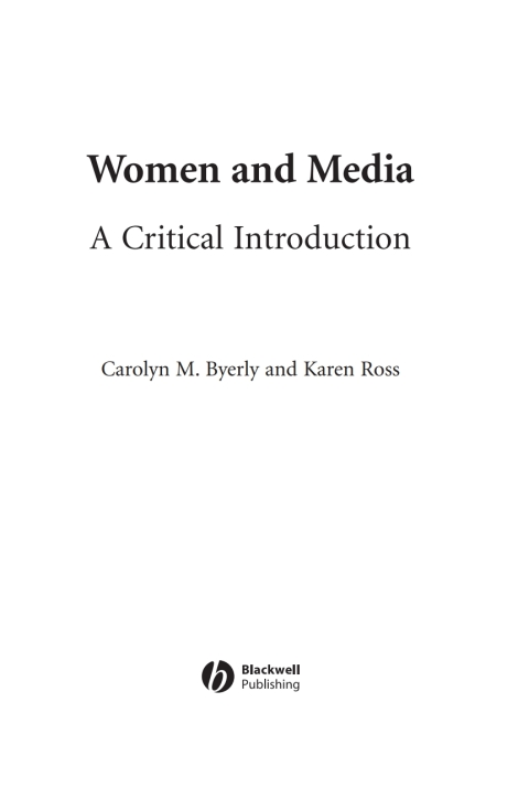 Cover image for book Women and Media