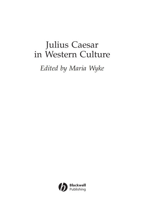 Cover image for book Julius Caesar in Western Culture