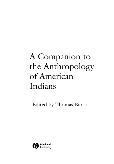 Cover image for book A Companion to the Anthropology of American Indians