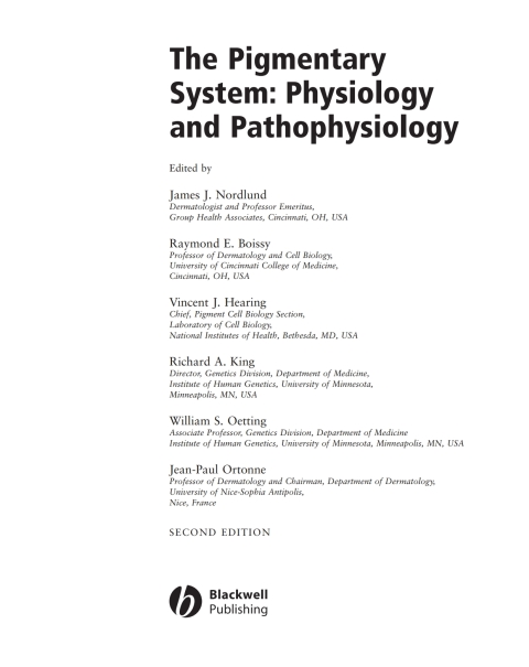 Cover image for book The Pigmentary System