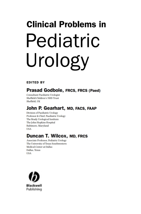 Clinical Problems in Pediatric Urology 