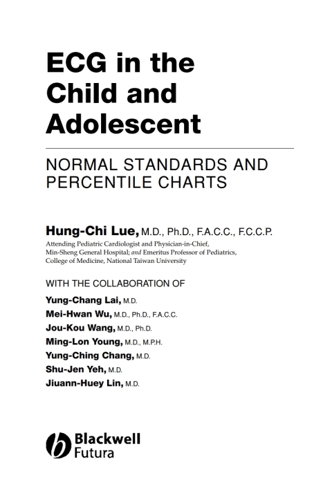 ECG in the Child and Adolescent 