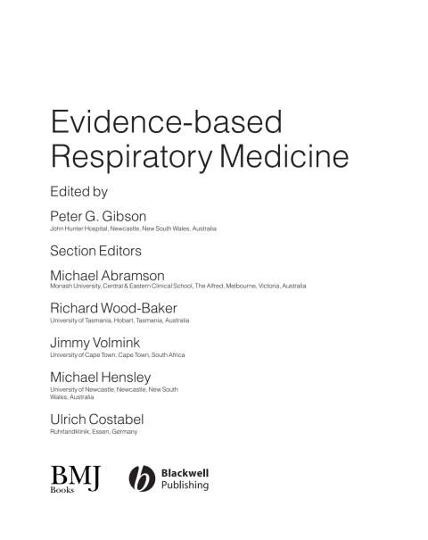 Evidence-Based Respiratory Medicine 