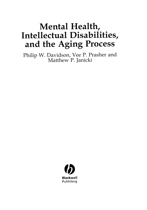 Cover image for book Mental Health, Intellectual Disabilities and the Aging Process